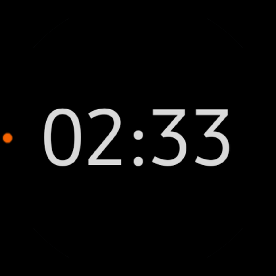 ADHD Watch Face clean date and time layout