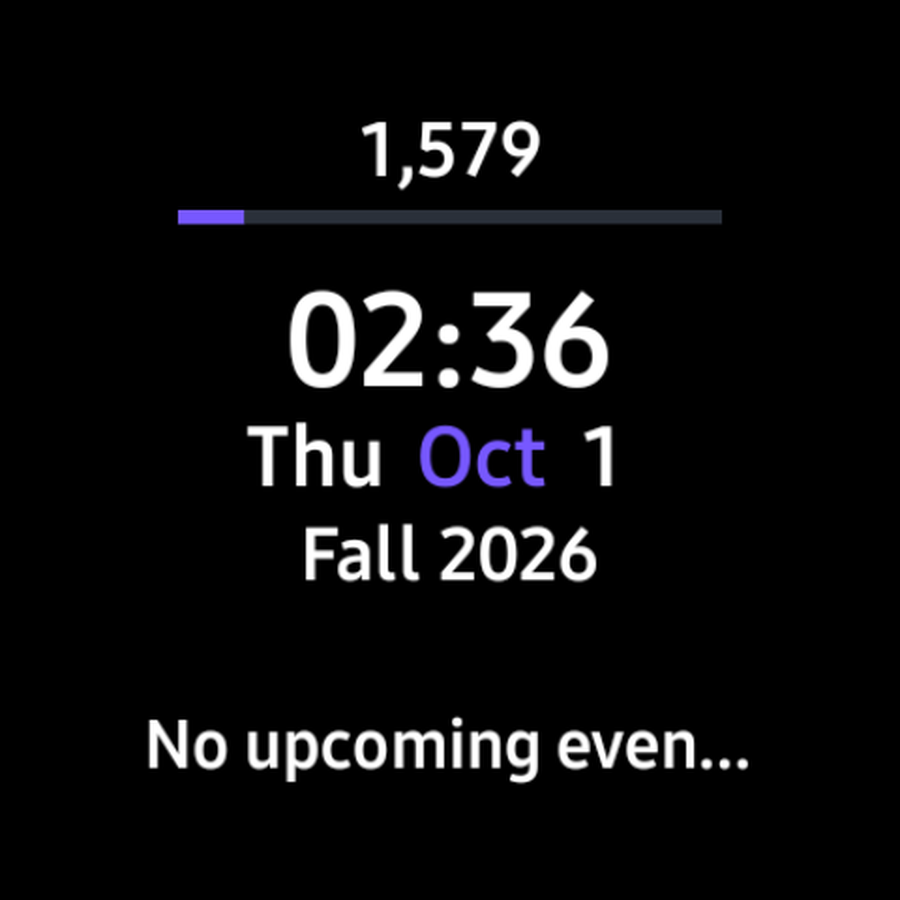 ADHD Watch Face showing the full date, time, and complications